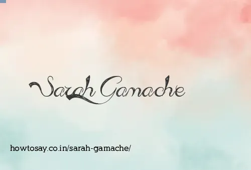 Sarah Gamache