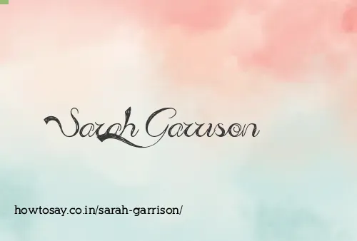 Sarah Garrison