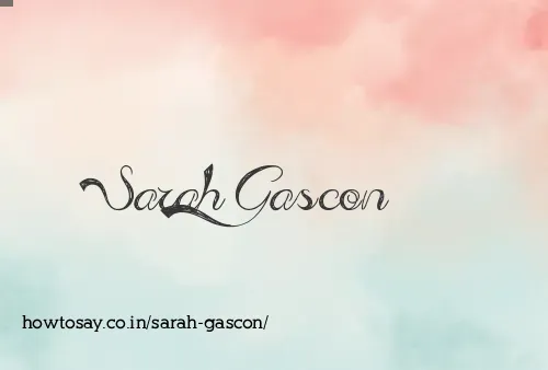 Sarah Gascon