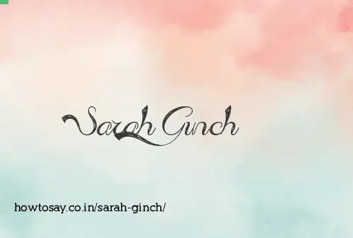 Sarah Ginch