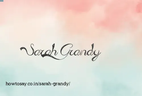 Sarah Grandy