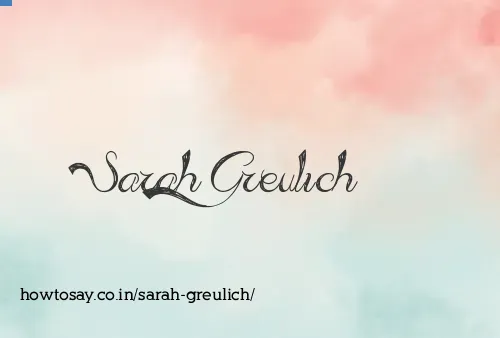 Sarah Greulich