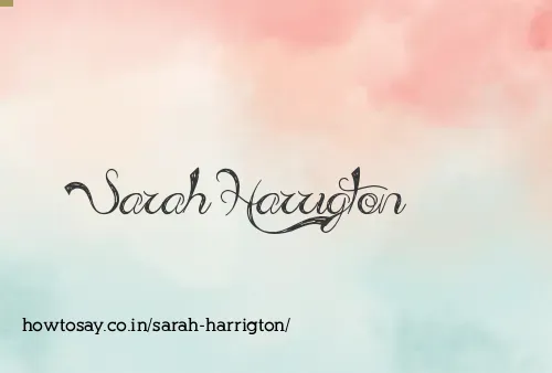 Sarah Harrigton