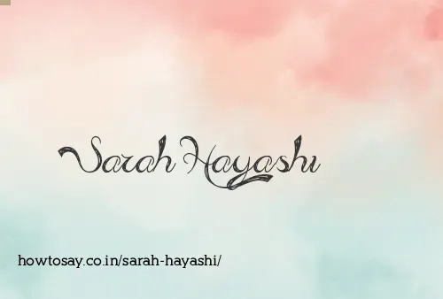 Sarah Hayashi