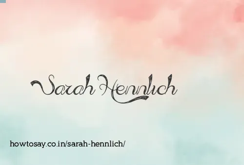 Sarah Hennlich
