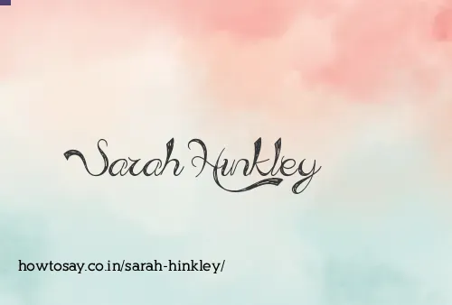 Sarah Hinkley