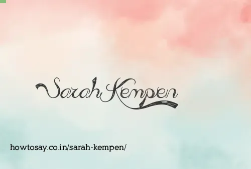 Sarah Kempen