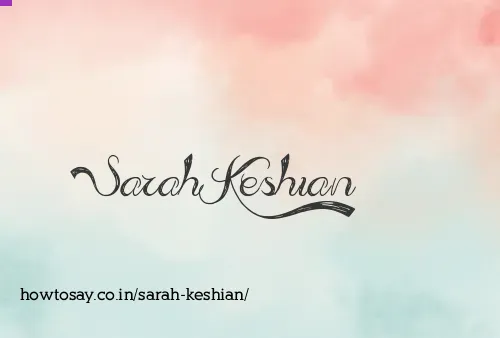 Sarah Keshian