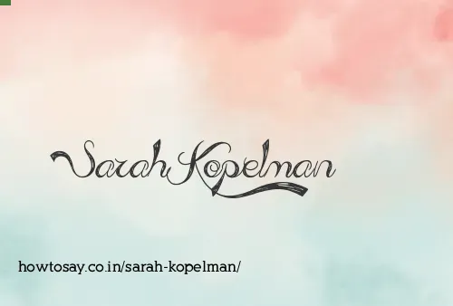Sarah Kopelman