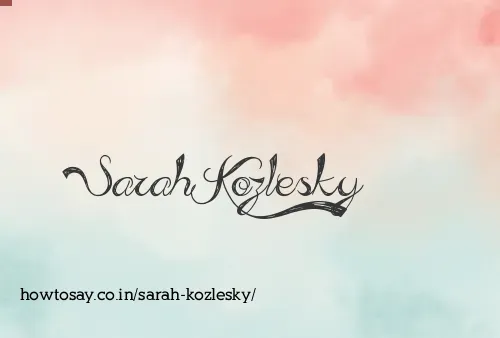 Sarah Kozlesky