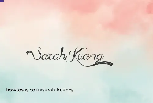 Sarah Kuang