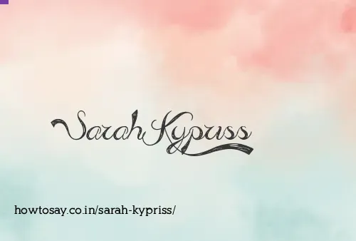 Sarah Kypriss
