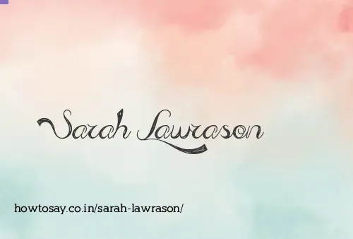 Sarah Lawrason