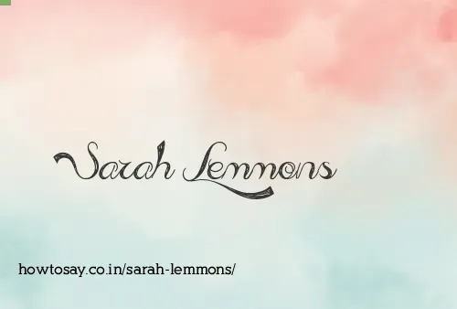 Sarah Lemmons
