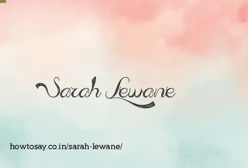 Sarah Lewane
