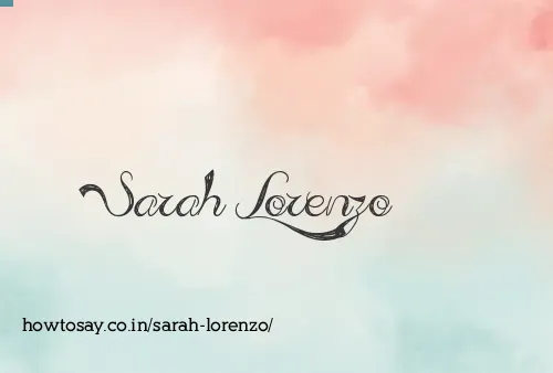 Sarah Lorenzo