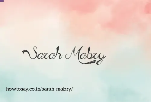 Sarah Mabry