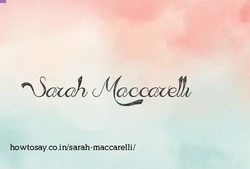 Sarah Maccarelli