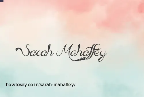 Sarah Mahaffey
