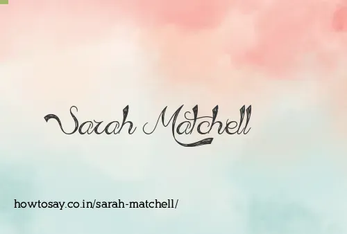 Sarah Matchell