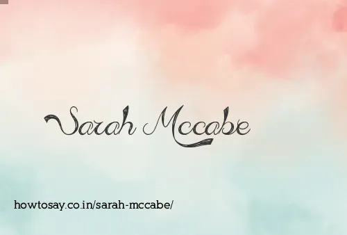 Sarah Mccabe