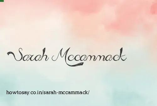 Sarah Mccammack