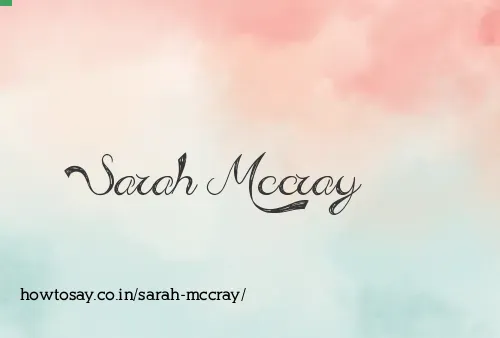 Sarah Mccray