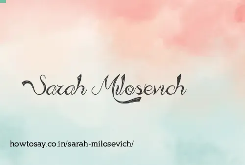 Sarah Milosevich