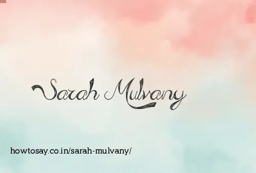 Sarah Mulvany