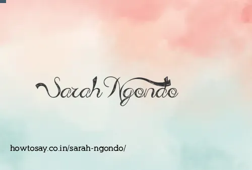 Sarah Ngondo