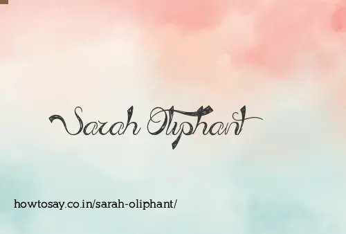 Sarah Oliphant