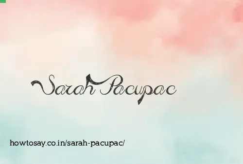 Sarah Pacupac