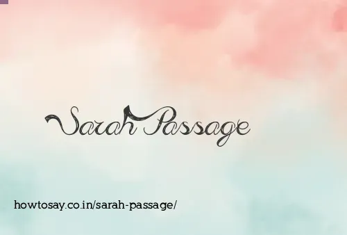Sarah Passage