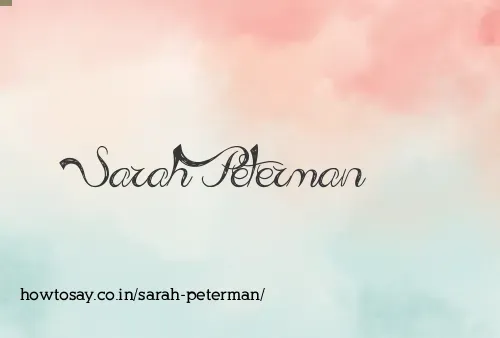 Sarah Peterman