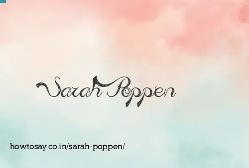 Sarah Poppen