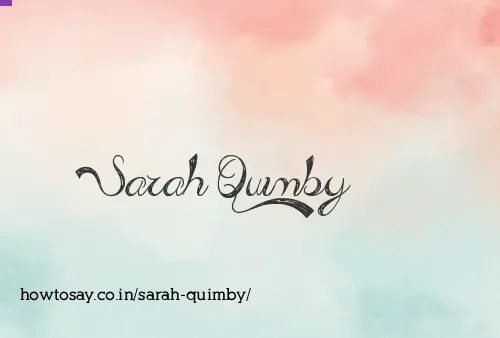 Sarah Quimby