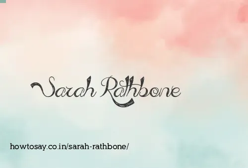 Sarah Rathbone