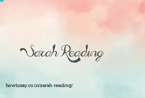 Sarah Reading