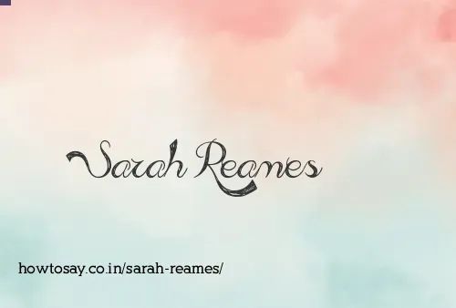 Sarah Reames