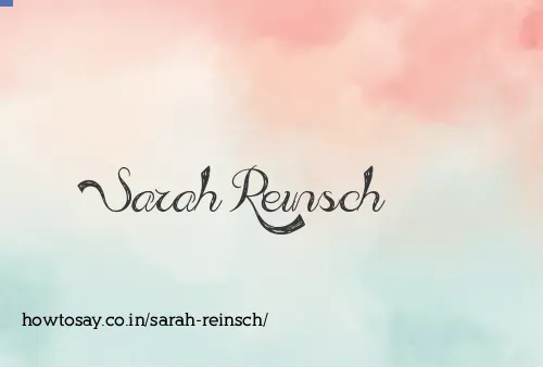 Sarah Reinsch