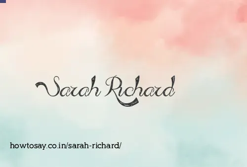 Sarah Richard