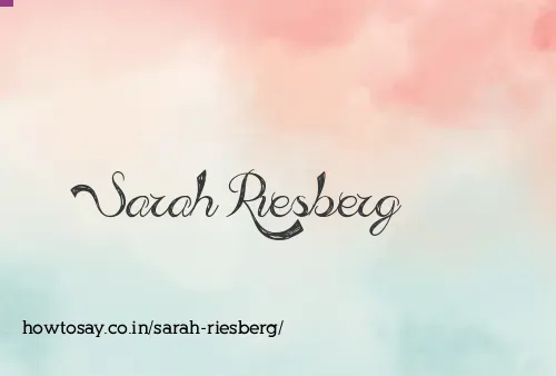 Sarah Riesberg