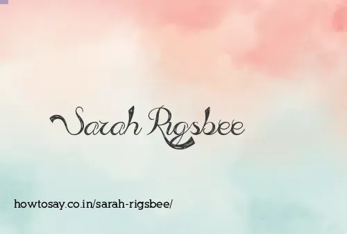 Sarah Rigsbee