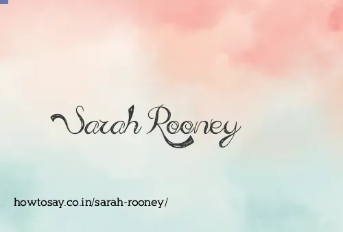Sarah Rooney