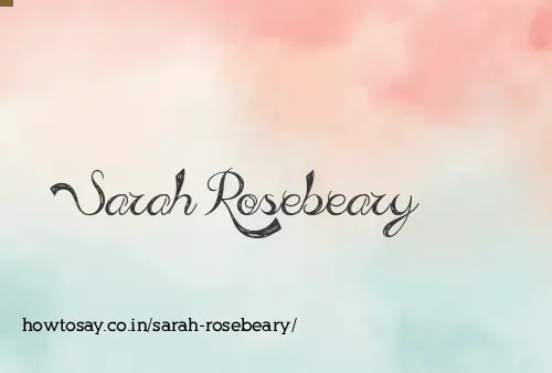Sarah Rosebeary