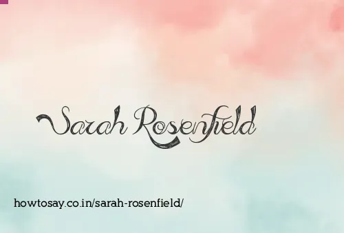 Sarah Rosenfield