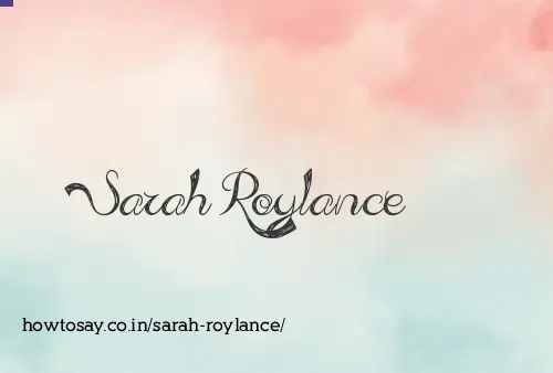 Sarah Roylance