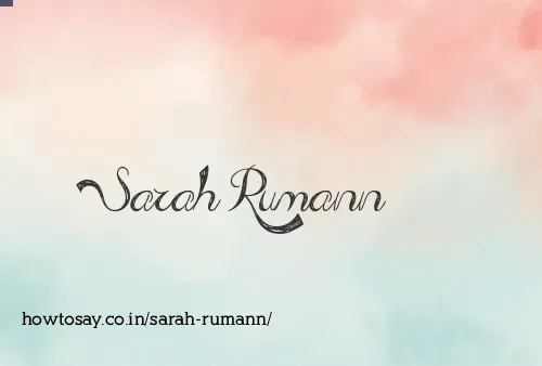 Sarah Rumann