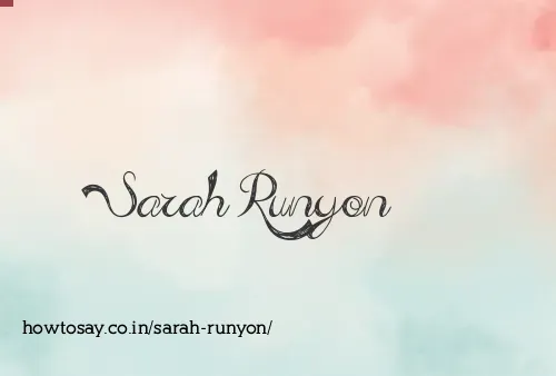 Sarah Runyon