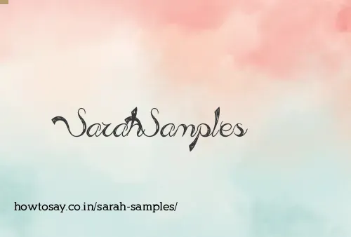 Sarah Samples